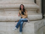 Me sitting by Vatican column