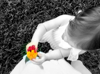 Flower Girl BW
